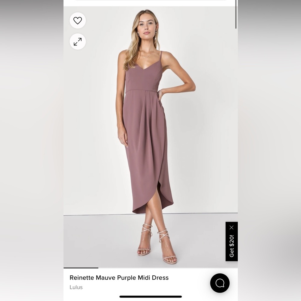 Medium Mauve Midi Lulus Dress